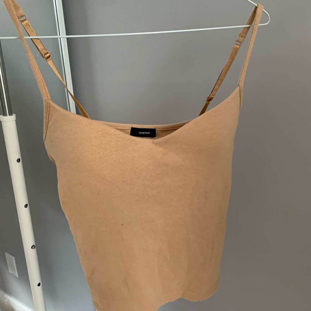 Seduction Built-in-bra Spaghetti Strap Top